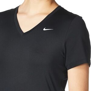Nike Women's Black Short Sleeve V-Neck Tee